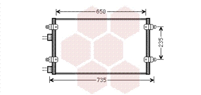 Van Wezel Airco condensor 73005094