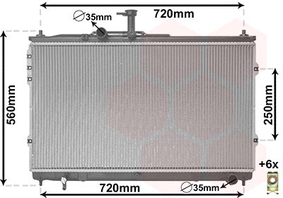 Van Wezel Radiateur 82002392