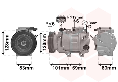 Van Wezel Airco compressor 8200K439