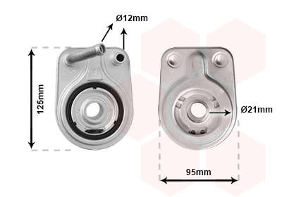 Van Wezel Oliekoeler motorolie 83013700