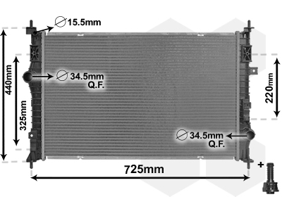 Van Wezel Radiateur 09012710