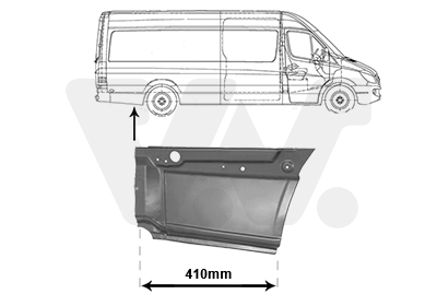 Van Wezel Spatbord 3077144