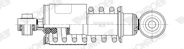 Monroe Schokdemper cabine ophanging CB0287