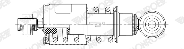 Monroe Schokdemper cabine ophanging CB0288