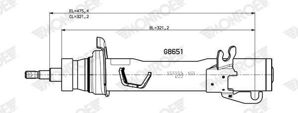 Monroe Schokdemper G8651