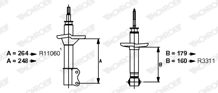 Monroe Schokdemper R11060