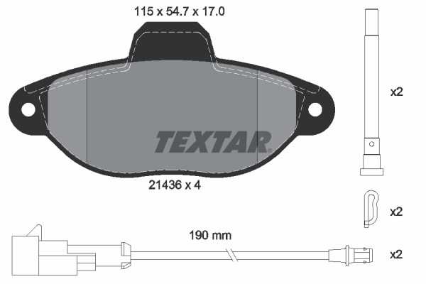 Textar Remblokset 2143609