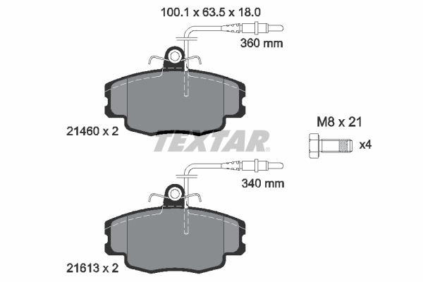 Textar Remblokset 2146002