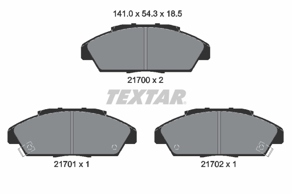 Textar Remblokset 2170001