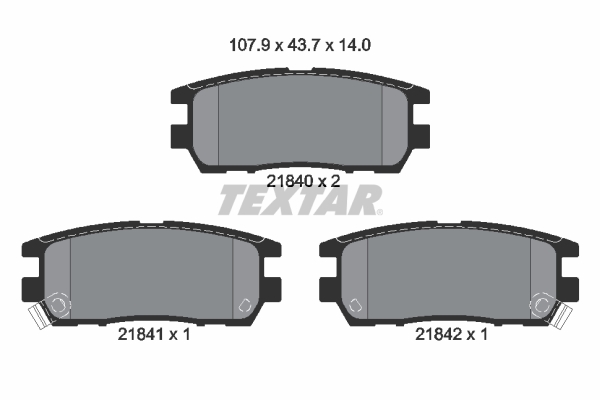 Textar Remblokset 2184002