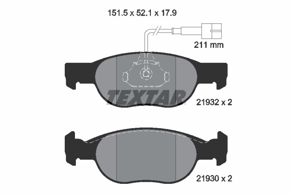 Textar Remblokset 2193201