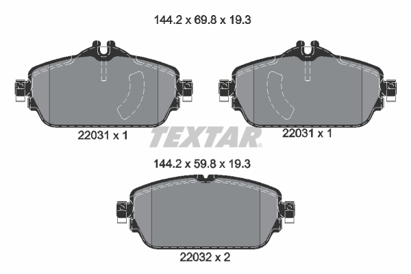 Textar Remblokset 2203101