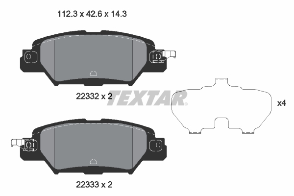 Textar Remblokset 2233201