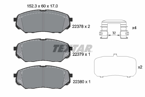 Textar Remblokset 2237801