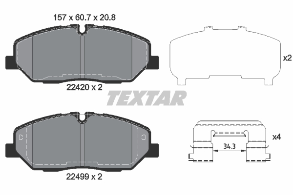 Textar Remblokset 2242001