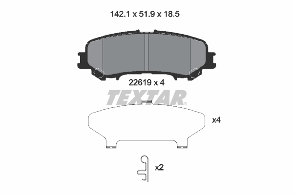 Textar Remblokset 2261901