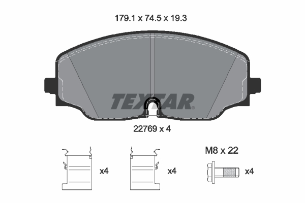 Textar Remblokset 2276901