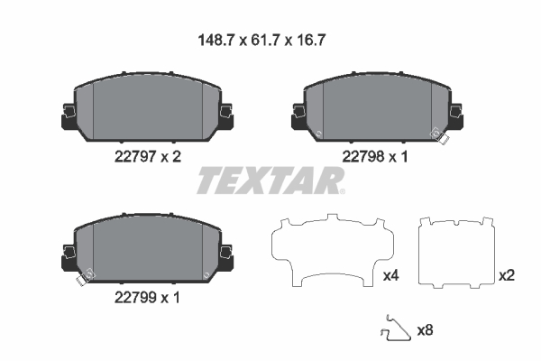 Textar Remblokset 2279701