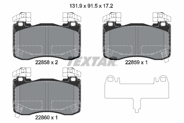 Textar Remblokset 2285801