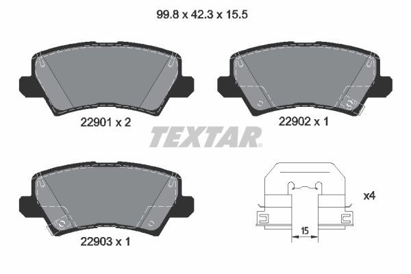 Textar Remblokset 2290101