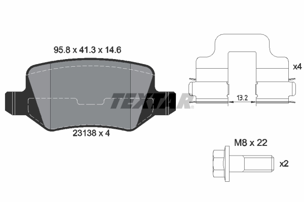 Textar Remblokset 2313803