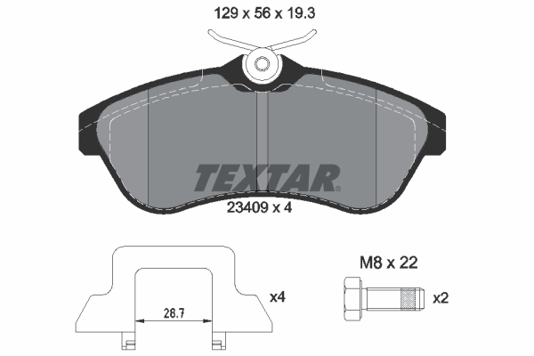 Textar Remblokset 2340902