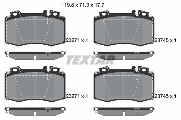 Textar Remblokset 2374502