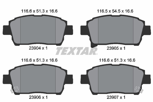 Textar Remblokset 2390401