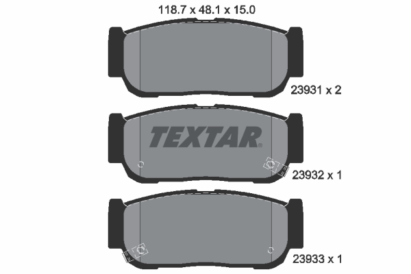 Textar Remblokset 2393101