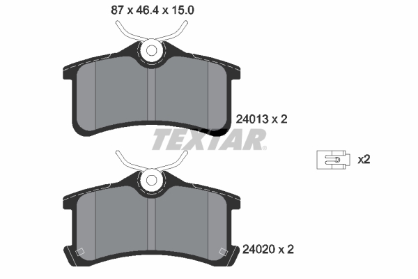 Textar Remblokset 2401301