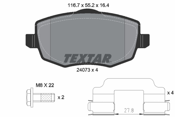 Textar Remblokset 2407301