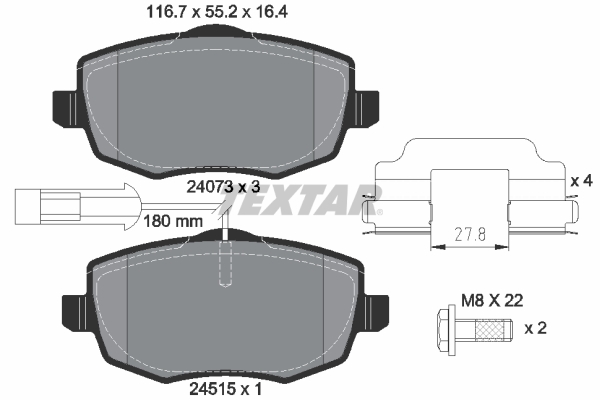 Textar Remblokset 2407304