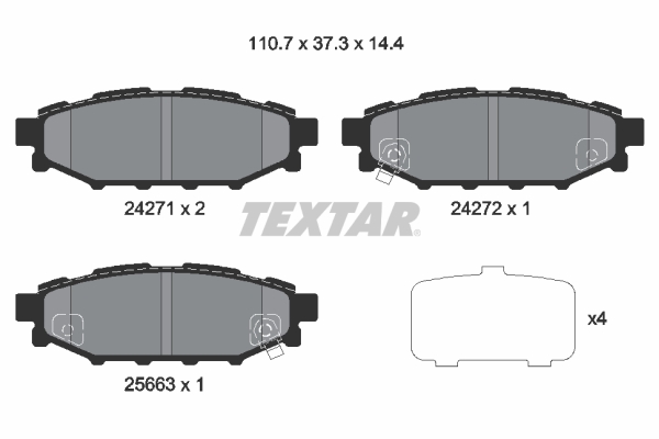 Textar Remblokset 2427101