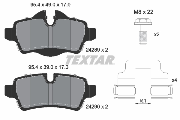 Textar Remblokset 2428901