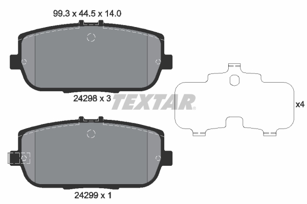 Textar Remblokset 2429801