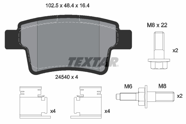 Textar Remblokset 2454001