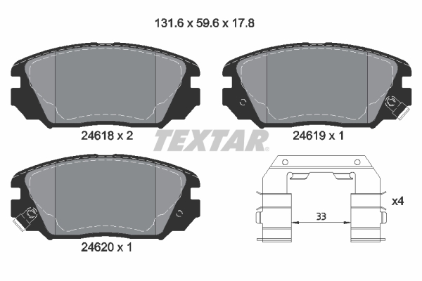 Textar Remblokset 2461801