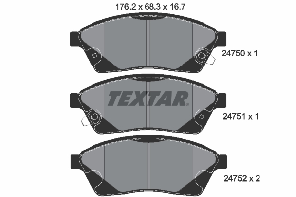 Textar Remblokset 2475001