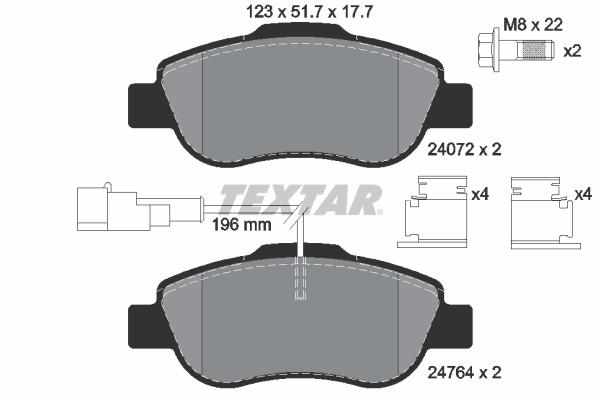 Textar Remblokset 2476401