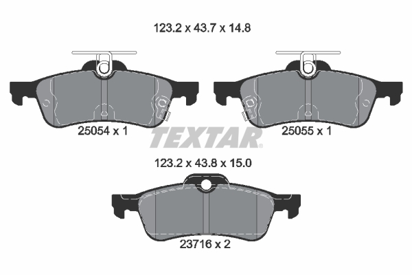 Textar Remblokset 2505401