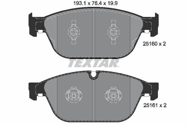 Textar Remblokset 2516002