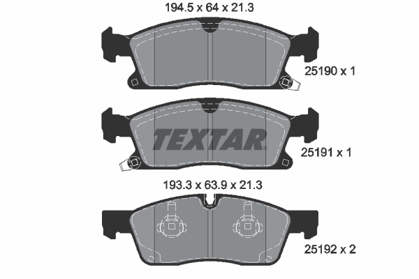 Textar Remblokset 2519001