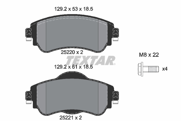 Textar Remblokset 2522001