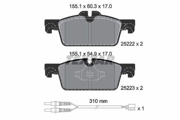 Textar Remblokset 2522201