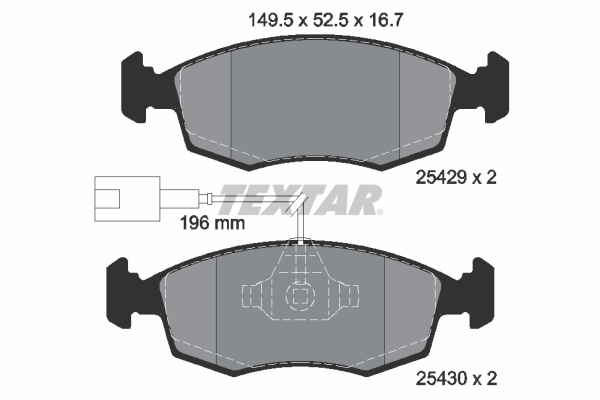 Textar Remblokset 2542901