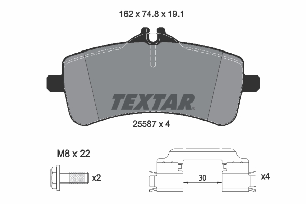 Textar Remblokset 2558701