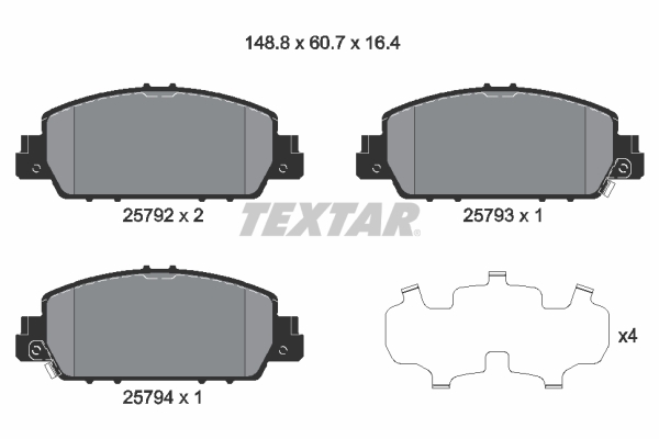 Textar Remblokset 2579201