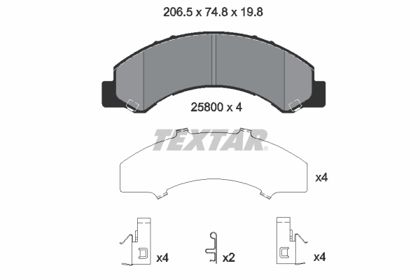 Textar Remblokset 2580001