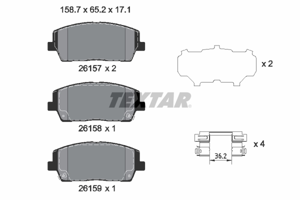 Textar Remblokset 2615701