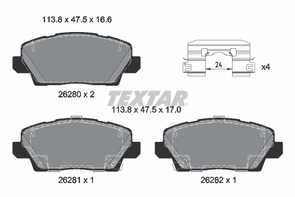 Textar Remblokset 2628001